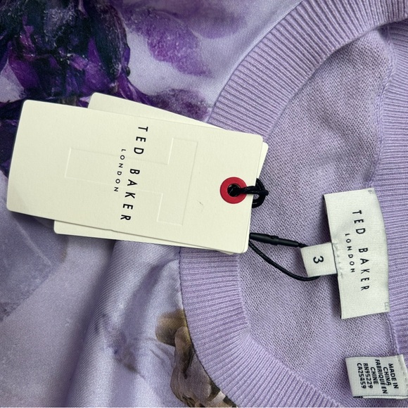 TED BAKER Scallop Trim Woven Front Top - Picture 6 of 6